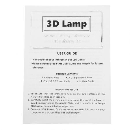 3D Colorful Football Model Touch Switch LED Table Lamp