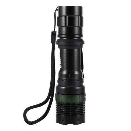 LED Zoom Aluminum Alloy Rechargeable Flashlight