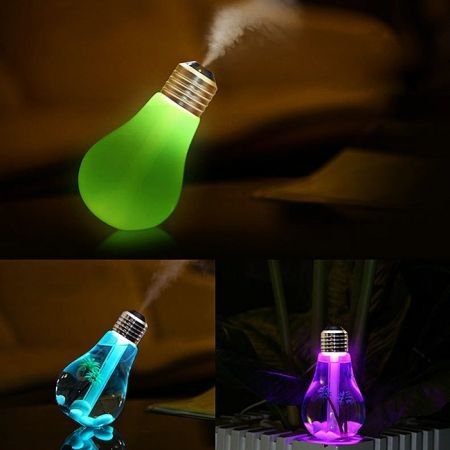 Brelong USB DC 5V 7 Colors Changes Night Light Ultrasonic Humidifier Air Purifier 400ML