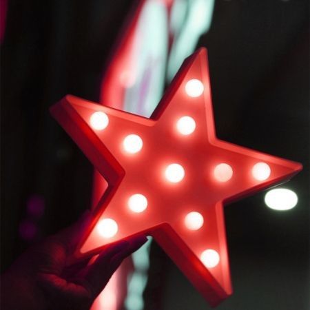 BRELONG 3D Warm White Decoration Night Light for Kids Room Christmas Wedding Star 3V