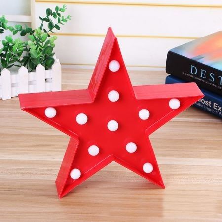 BRELONG 3D Warm White Decoration Night Light for Kids Room Christmas Wedding Star 3V