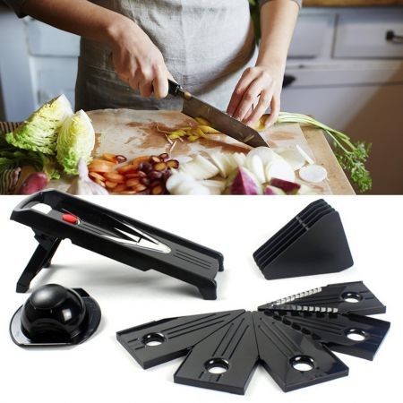 Multifunctional 5 in 1 V-shape Food Slicer Vegetable Cutter