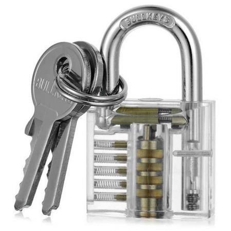 LOCKMALL 19 In 1 Practice Padlock Set - Lock + Lockpick Combination Tool