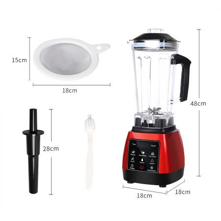 2L Commercial Blender Mixer Food Processor Kitchen Juicer Smoothie Ice Crush Red