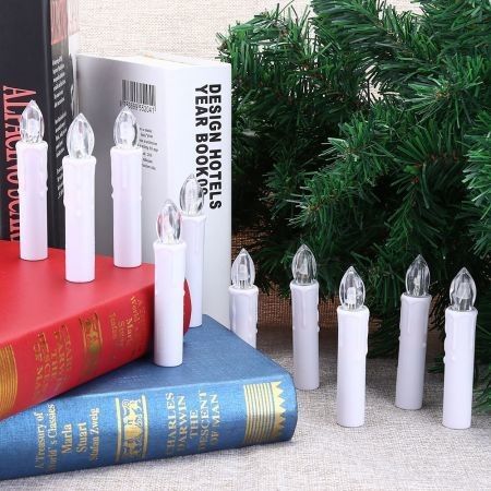 10PCS CK01 - WM1007B LED Taper Candle Night Lights