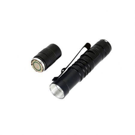 HKV 6000K Small Mini Flashlight Ultra Bright LED Pen Light Pocket Clip Tactical Torch Lamp