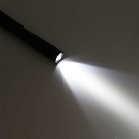 HKV 6000K Small Mini Flashlight Ultra Bright LED Pen Light Pocket Clip Tactical Torch Lamp