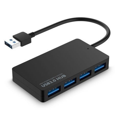 USB Hub 4-PORT USB 3.0 Hub Ultra Slim Data Hub 4 Ports Hub for mini Notebook PC USB Flash Drives Mobile HDD