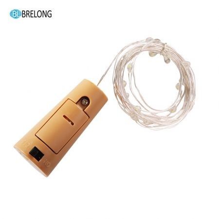 BRELONG 20LED Wine Stopper Brass Lights Decorative Light String