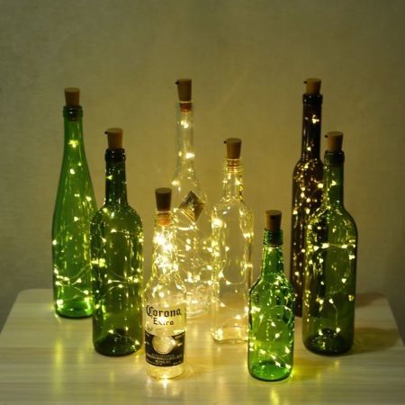 BRELONG 20LED Wine Stopper Brass Lights Decorative Light String