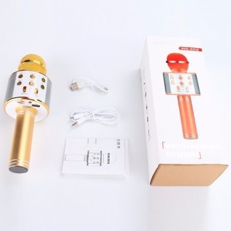 Wireless Bluetooth Karaoke Handheld Microphone USB KTV Player Mic Speaker Record Music Microphones