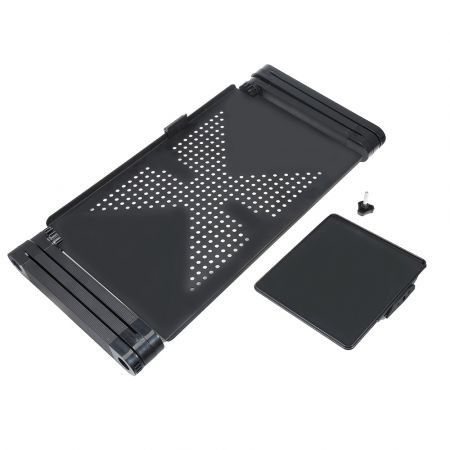 Folding Adjustable Laptop Notebook Desk Table Stand Bed Tray