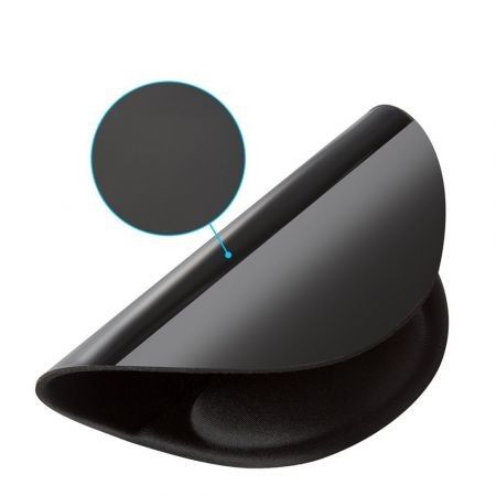 Mouse Pad with Gel Wrist Rest and Non-Slip PU Base