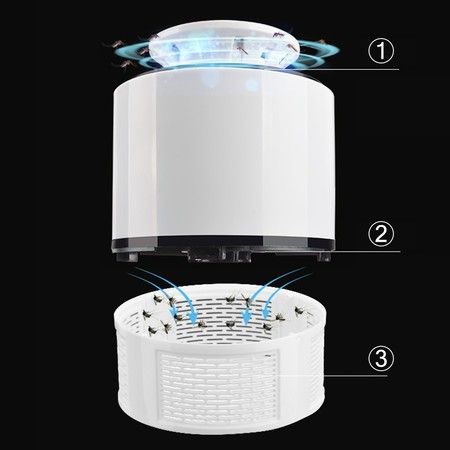 Electric Fly Bug Zapper Mosquito Insect Killer LED Light Trap Lamp Pest Control.