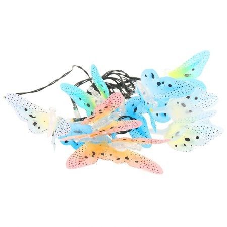 Solar Powered Butterfly LED String Light Outdoor Decoration