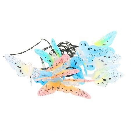 Solar Powered Butterfly LED String Light Outdoor Decoration