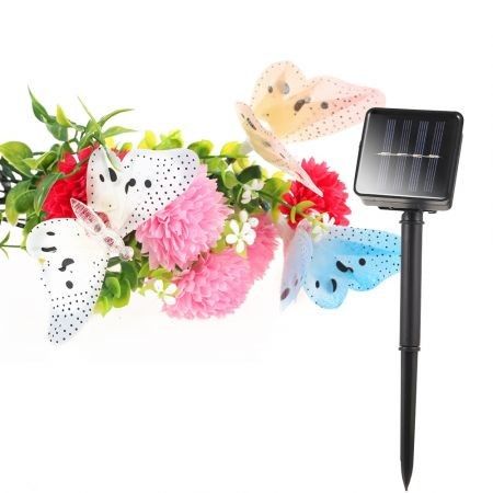 Solar Powered Butterfly LED String Light Outdoor Decoration