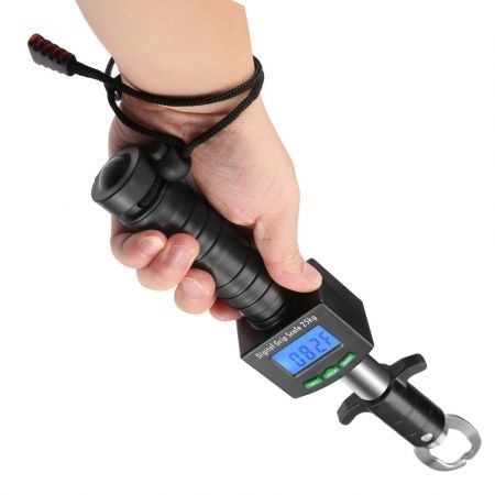 Portable Fish Gripper Grabber with Measuring Tape / Adjustable Wrist Strap