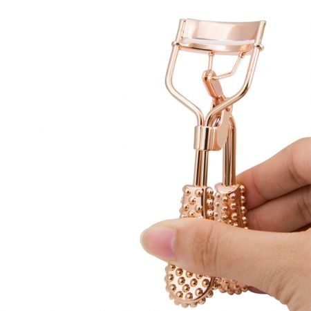 Maketop Rose Gold  Eyelash Curler with Advanced Silicone Pressure Pad