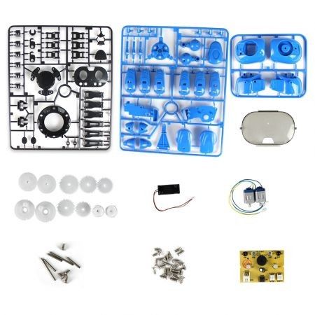 MoFun - 963 DIY Assembled Electric Robot Infrared Obstacle Avoidance Educational Toy