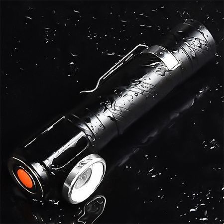 LED Flashlight with USB Port for Outdoor Camping