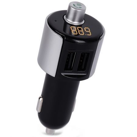 C27A Car Bluetooth Hands-free Dual USB Car Charger FM Transmitter