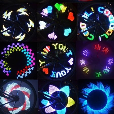 WHEELIGHT N016C Colorful 32 LEDs Bicycle Wheels Flashing Signaling Light