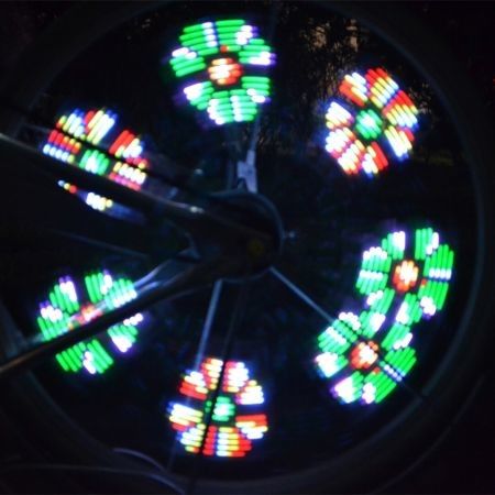 WHEELIGHT N016C Colorful 32 LEDs Bicycle Wheels Flashing Signaling Light