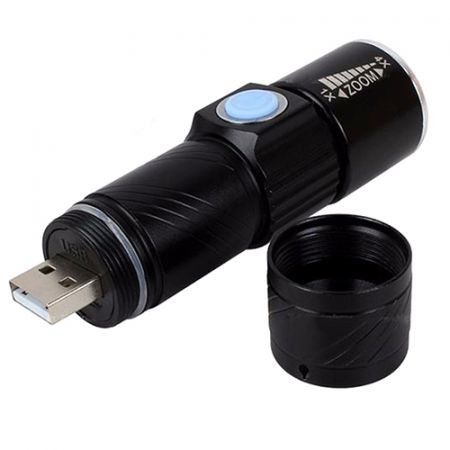 Portable USB Mini LED Flashlight for Outdoor