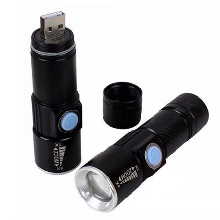 Portable USB Mini LED Flashlight for Outdoor