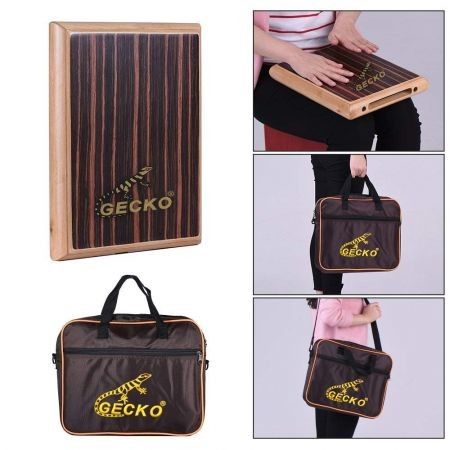 GECKO Travel Box Drum Cajon Flat Hand Drum Percussion Instrument