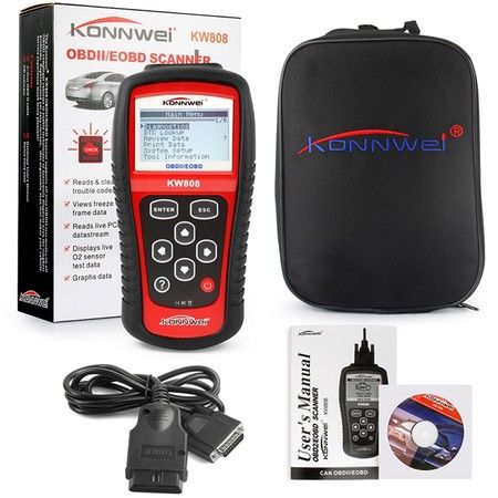 Konnwei KW808 OBD Auto Diagnostic Scanner Tool Car Fault Detector