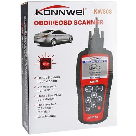 Konnwei KW808 OBD Auto Diagnostic Scanner Tool Car Fault Detector