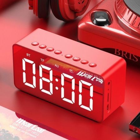 AEC Multifunctional Portable Bluetooth Alarm Clock Speaker