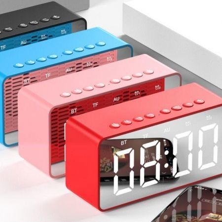 AEC Multifunctional Portable Bluetooth Alarm Clock Speaker