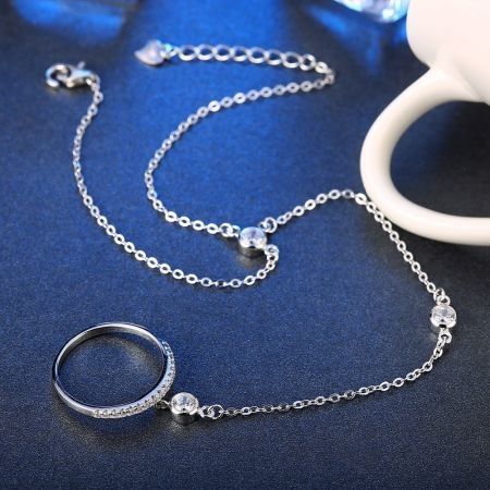 925 Pure Silver Personality Fashion Lady Bracelet