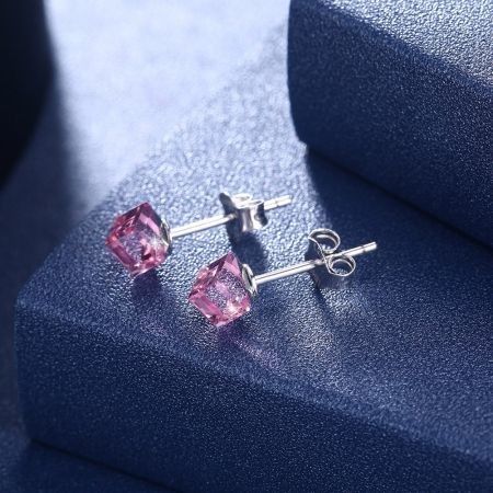 Square Stud S925 Sterling Silver Earrings