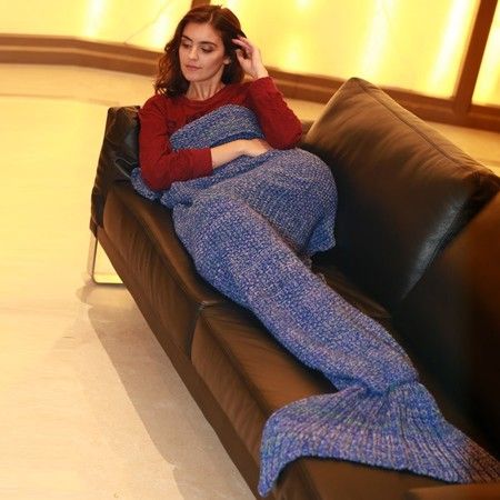 Artist Playfully Redesigns Cozy Mermaid Tails Knitted Blankets and Throws