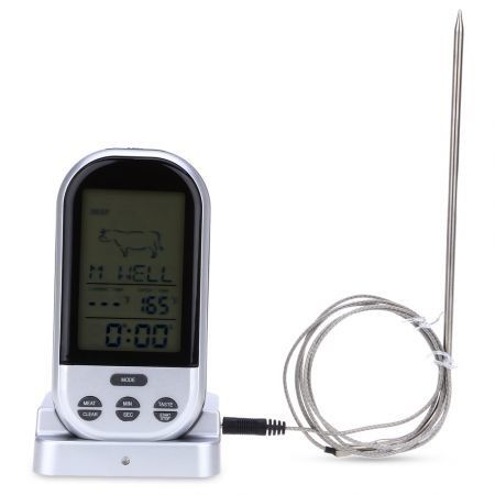 TS-BN52 Digital Wireless Remote Kitchen Oven Food Cooking Grill Smoker Meat Thermometer