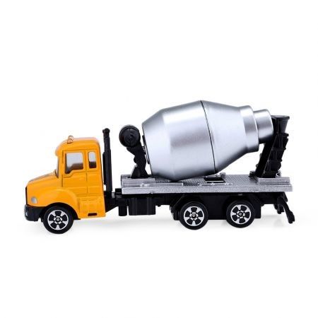 Kids Alloy 1:64 Scale Concrete Mixer Truck Emulation Model Toy Gift