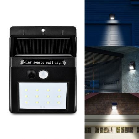 YM - SHS - 001 12 LEDs IP65 Solar Motion Sensor Wall Light