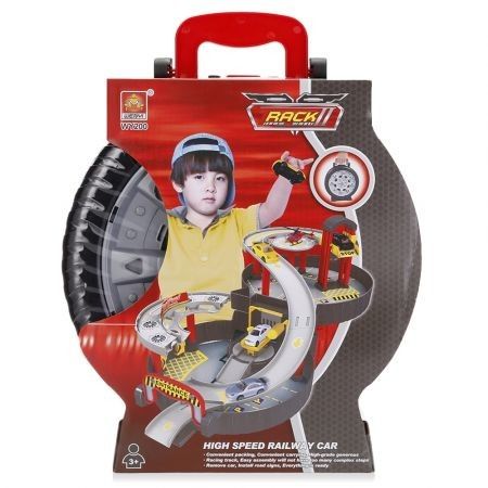 WY200 Raceway Car Play Set Parking Toys Model Building Kits