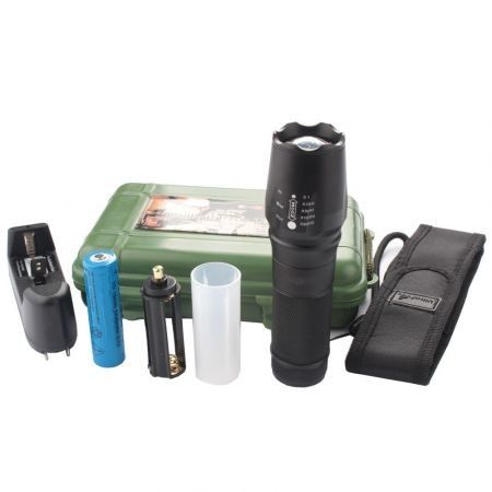 Portable Ultra-bright CREE XML T6 LED Flashlight Kit