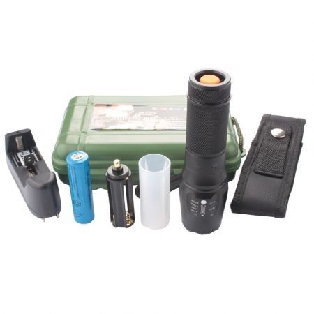 Portable Ultra-bright CREE XML T6 LED Flashlight Kit