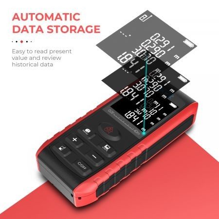 Inlife E40 40M Handheld Digital Laser Distance Meter with High Accuracy