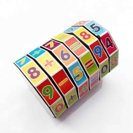 Cylindrical Six-order Cube Math Early Childhood Educational Toys