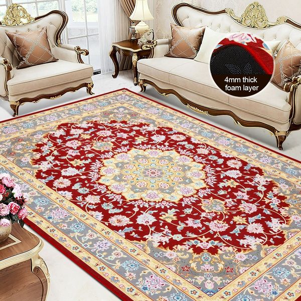 Soft Rugs Carpet Traditional Persian Floor Rug Anti-slip Bedroom Mat 200 x 300CM