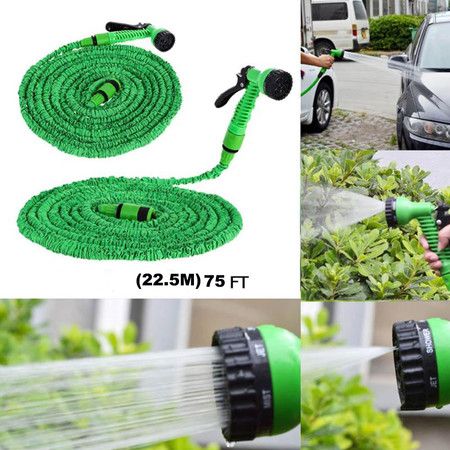 Garden Hose75ft(22.5M), Flexible Expanding Hose with Free Water Spray Nozzle