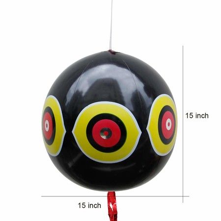 3 PCS Reflective Eyes Balloon Bird Repellent, Keep Birds Away from Garden