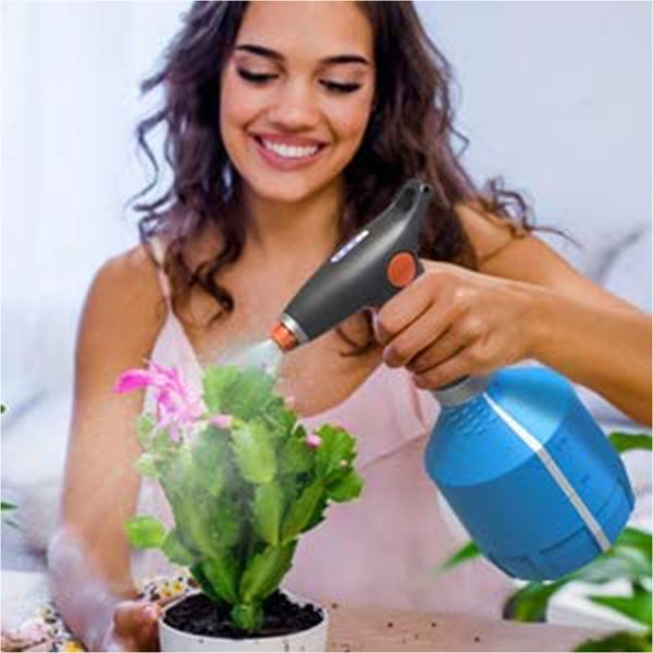 Electric Plant Mister Spray Bottle for House Flower (Blue)